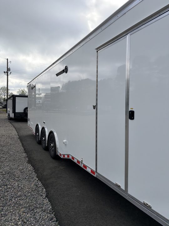 New 2026 Haulmark 34 Bathoom Race Trailer, Polycor, Insulated, A/C