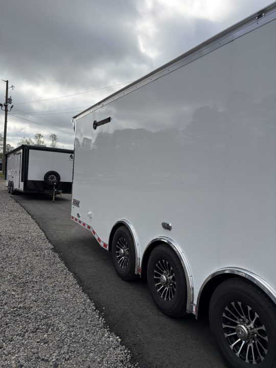 New 2026 Haulmark 34 Bathoom Race Trailer, Polycor, Insulated, A/C
