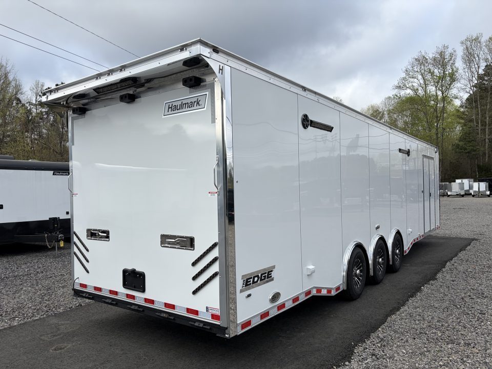New 2026 Haulmark 34 Bathoom Race Trailer, Polycor, Insulated, A/C