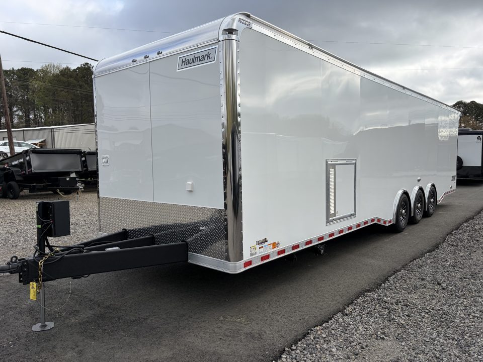 New 2026 Haulmark 34 Bathoom Race Trailer, Polycor, Insulated, A/C