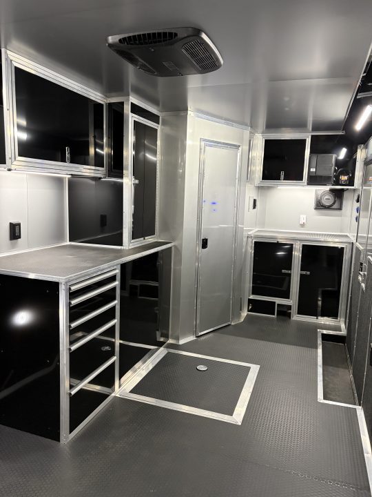New 2026 Haulmark 34 Bathoom Race Trailer, Polycor, Insulated, A/C