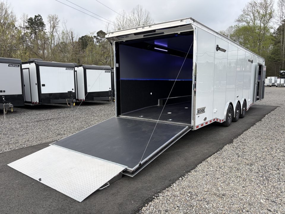 New 2026 Haulmark 34 Bathoom Race Trailer, Polycor, Insulated, A/C