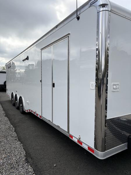 New 2026 Haulmark 34 Bathoom Race Trailer, Polycor, Insulated, A/C