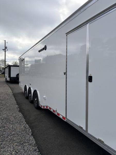 New 2026 Haulmark 34 Bathoom Race Trailer, Polycor, Insulated, A/C