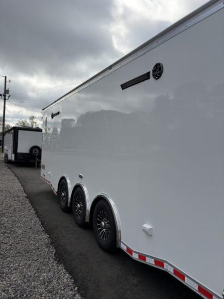 New 2026 Haulmark 34 Bathoom Race Trailer, Polycor, Insulated, A/C