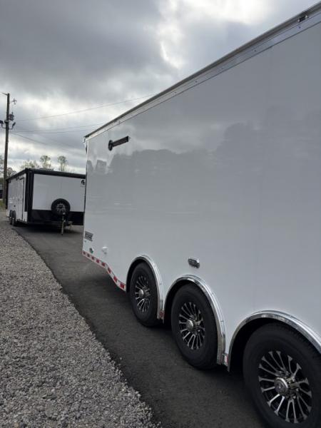New 2026 Haulmark 34 Bathoom Race Trailer, Polycor, Insulated, A/C