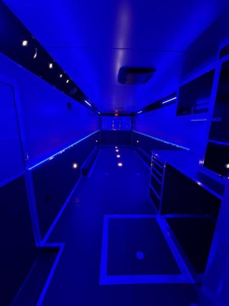 New 2026 Haulmark 34 Bathoom Race Trailer, Polycor, Insulated, A/C