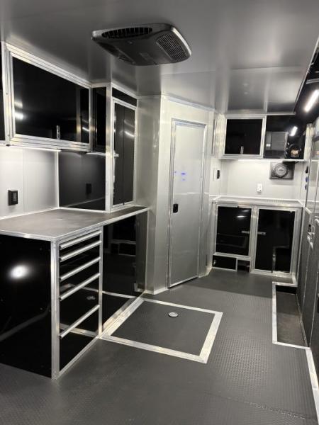 New 2026 Haulmark 34 Bathoom Race Trailer, Polycor, Insulated, A/C