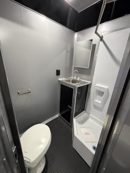 New 2026 Haulmark 34 Bathoom Race Trailer, Polycor, Insulated, A/C