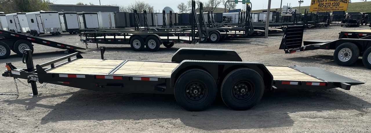 New 2026 Down 2 Earth Trailers 82"x20' Bumper Pull with 7ks axles Tilt Trailer