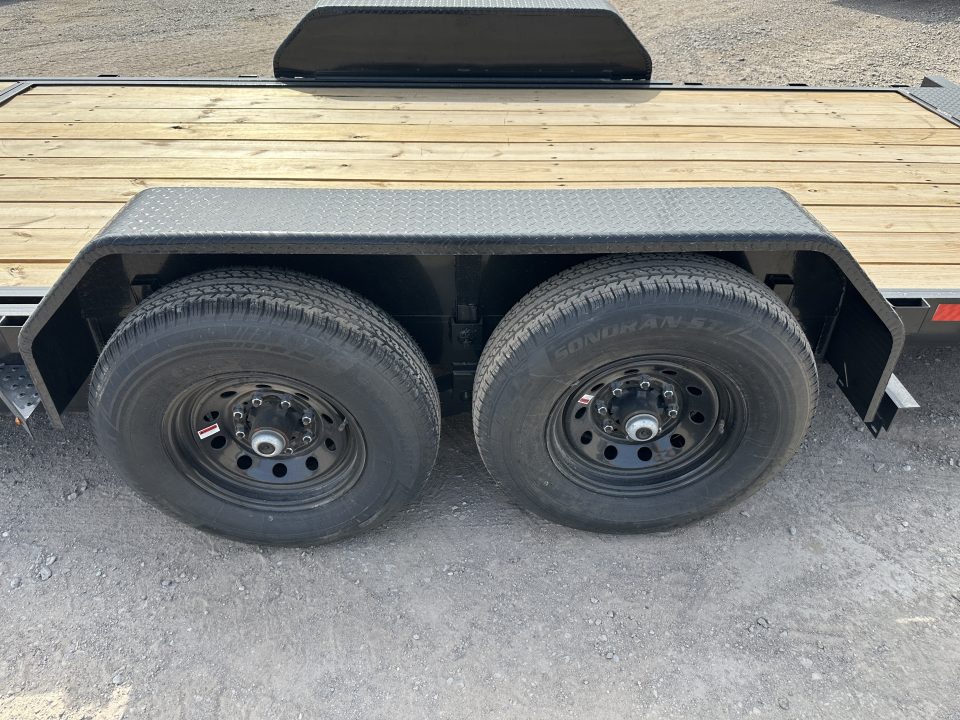 New 2026 Down 2 Earth Trailers 82"x20' Bumper Pull with 7ks axles Tilt Trailer