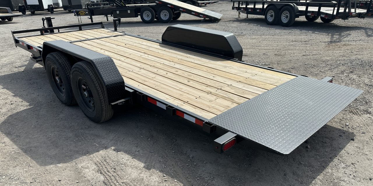 New 2026 Down 2 Earth Trailers 82"x20' Bumper Pull with 7ks axles Tilt Trailer