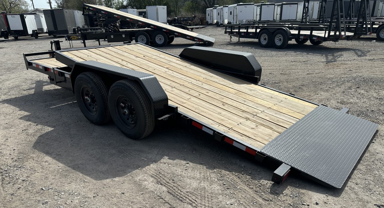 New 2026 Down 2 Earth Trailers 82"x20' Bumper Pull with 7ks axles Tilt Trailer