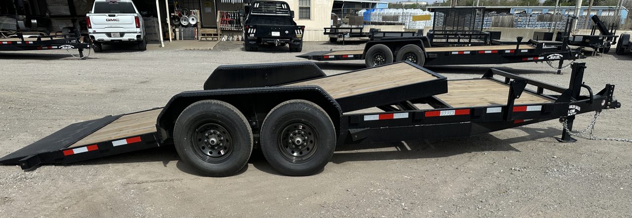 New 2026 Down 2 Earth Trailers 82"x20' Bumper Pull with 7ks axles Tilt Trailer