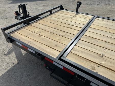 New 2026 Down 2 Earth Trailers 82"x20' Bumper Pull with 7ks axles Tilt Trailer