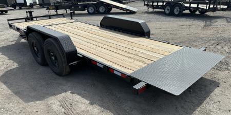 New 2026 Down 2 Earth Trailers 82"x20' Bumper Pull with 7ks axles Tilt Trailer