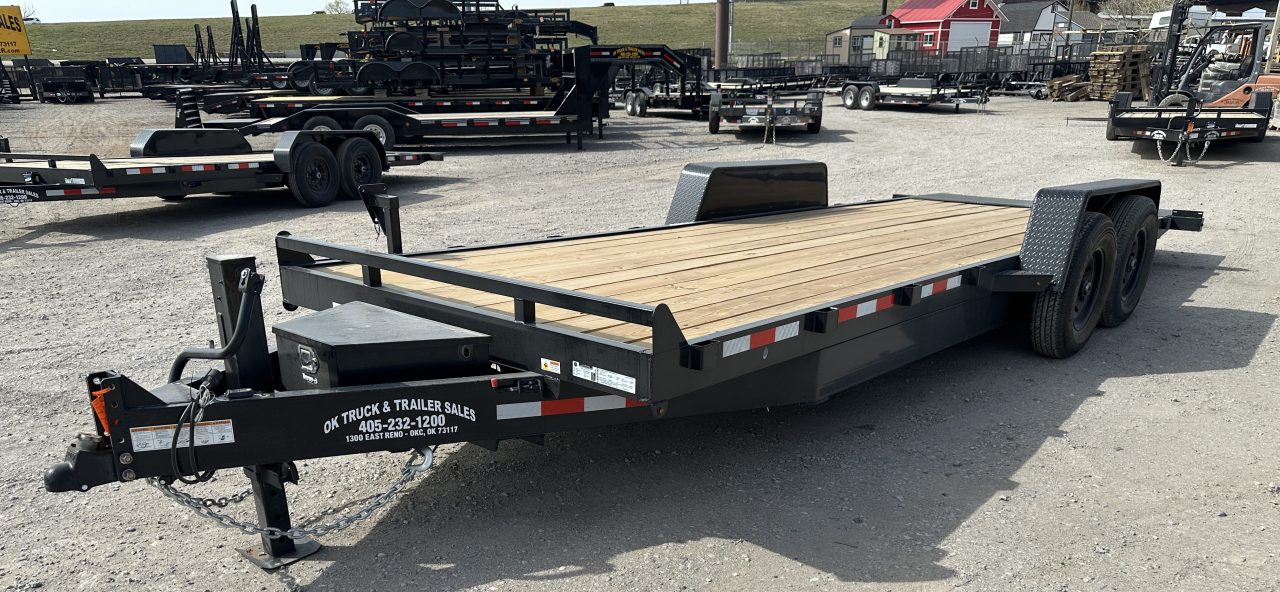 New 2026 Down 2 Earth Trailers 82"x22' Bumper Pull Full Power Tilt Trailer