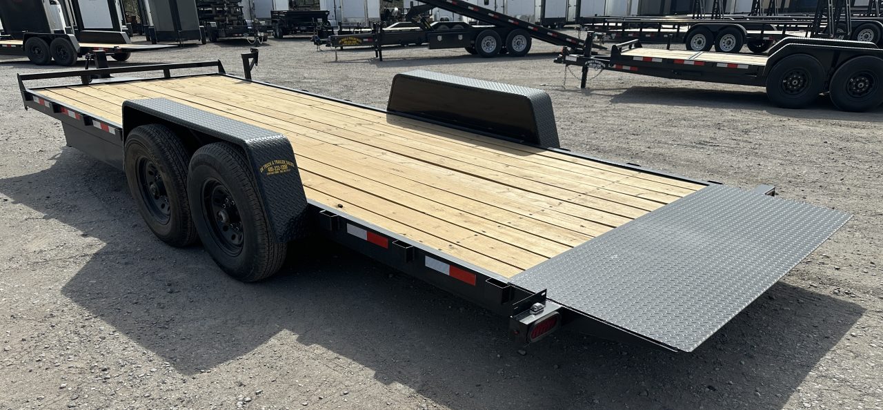 New 2026 Down 2 Earth Trailers 82"x22' Bumper Pull Full Power Tilt Trailer