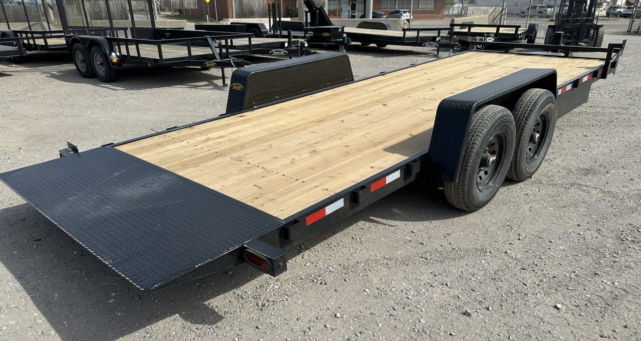 New 2026 Down 2 Earth Trailers 82"x22' Bumper Pull Full Power Tilt Trailer