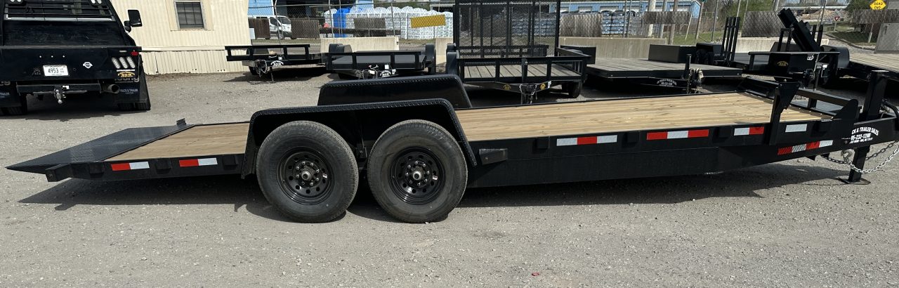 New 2026 Down 2 Earth Trailers 82"x22' Bumper Pull Full Power Tilt Trailer