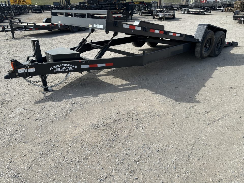 New 2026 Down 2 Earth Trailers 82"x22' Bumper Pull Full Power Tilt Trailer