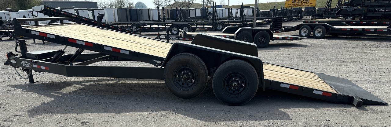 New 2026 Down 2 Earth Trailers 82"x22' Bumper Pull Full Power Tilt Trailer