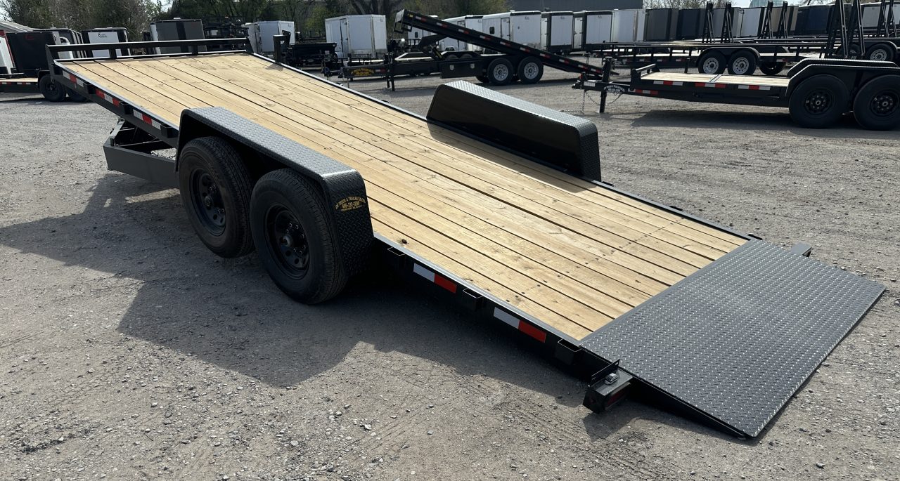New 2026 Down 2 Earth Trailers 82"x22' Bumper Pull Full Power Tilt Trailer