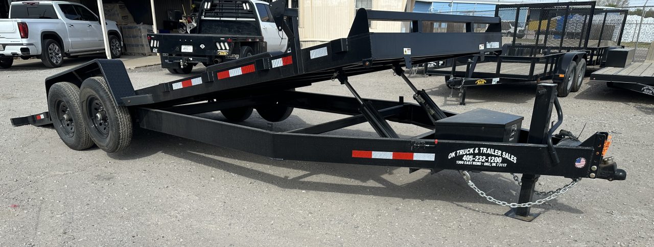 New 2026 Down 2 Earth Trailers 82"x22' Bumper Pull Full Power Tilt Trailer