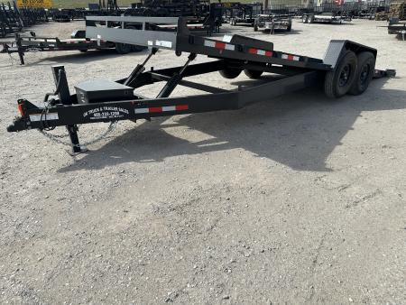 New 2026 Down 2 Earth Trailers 82"x22' Bumper Pull Full Power Tilt Trailer