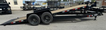New 2026 Down 2 Earth Trailers 82"x22' Bumper Pull Full Power Tilt Trailer