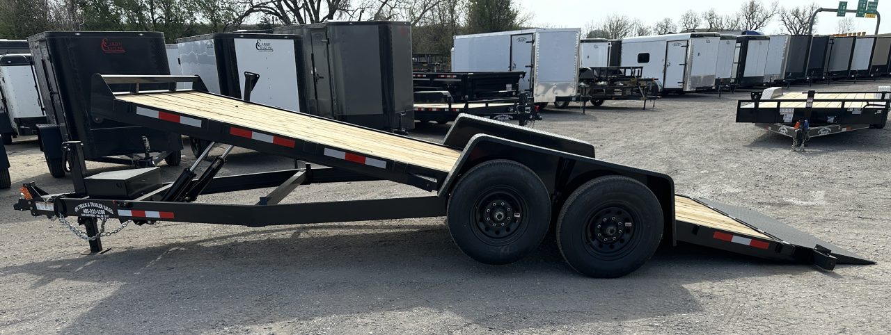 New 2026 Down 2 Earth Trailers 82"x20' Bumper Pull Full Power Tilt Trailer