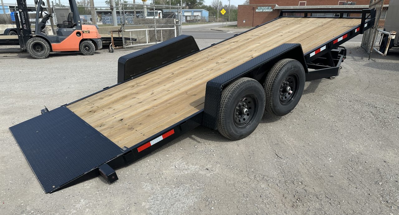 New 2026 Down 2 Earth Trailers 82"x20' Bumper Pull Full Power Tilt Trailer