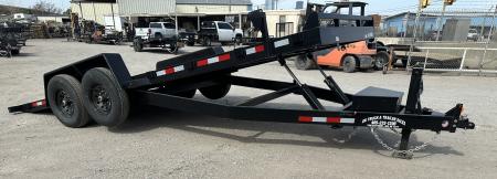 New 2026 Down 2 Earth Trailers 82"x20' Bumper Pull Full Power Tilt Trailer