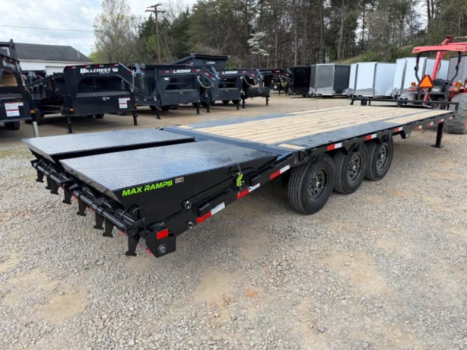 New Load Trail Pintle 102x25 Low-Pro 21K- Black W/ 14 Ply Tires