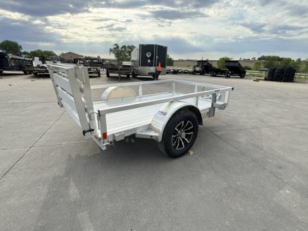 New 2026 H&H Aluminum 60”x8’ 3k Rail Side Utility Trailer