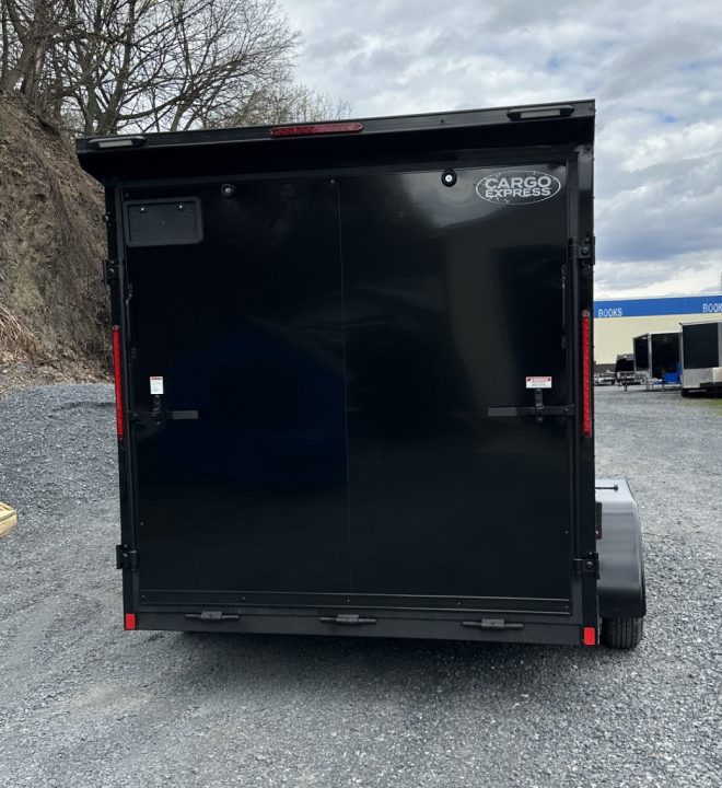 New 2026 Cargo Express 7X14 Black Out Cargo / Enclosed Trailer w/ Rear Flare