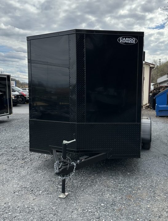 New 2026 Cargo Express 7X14 Black Out Cargo / Enclosed Trailer w/ Rear Flare