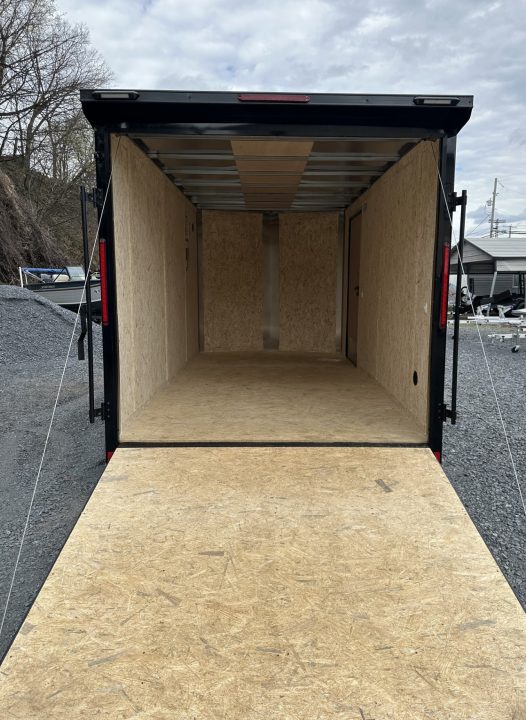 New 2026 Cargo Express 7X14 Black Out Cargo / Enclosed Trailer w/ Rear Flare