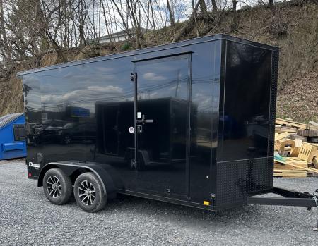 New 2026 Cargo Express 7X14 Black Out Cargo / Enclosed Trailer w/ Rear Flare
