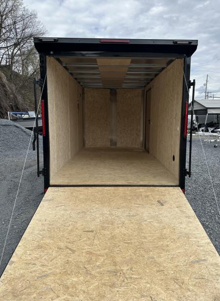 New 2026 Cargo Express 7X14 Black Out Cargo / Enclosed Trailer w/ Rear Flare