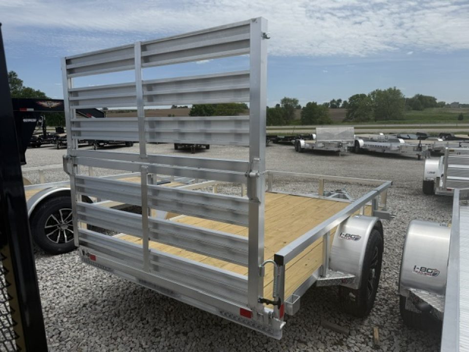New 2026 H&H Aluminum 66”x10’ 3k Rail Side Utility Trailer