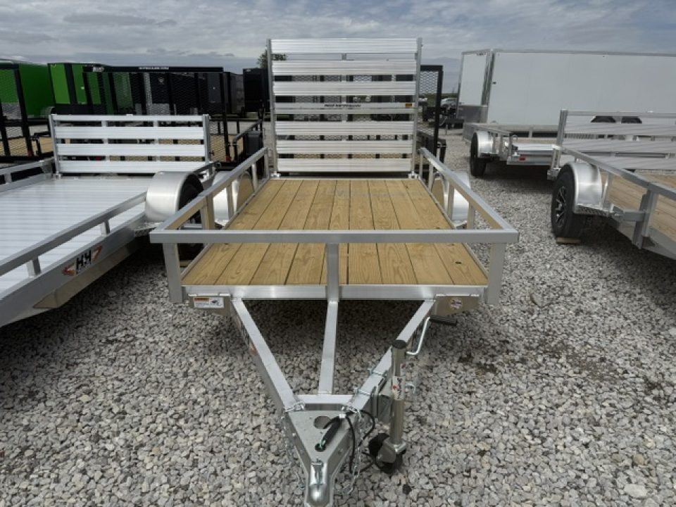 New 2026 H&H Aluminum 66”x10’ 3k Rail Side Utility Trailer