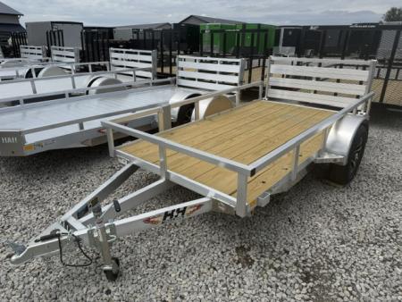 New 2026 H&H Aluminum 66”x10’ 3k Rail Side Utility Trailer