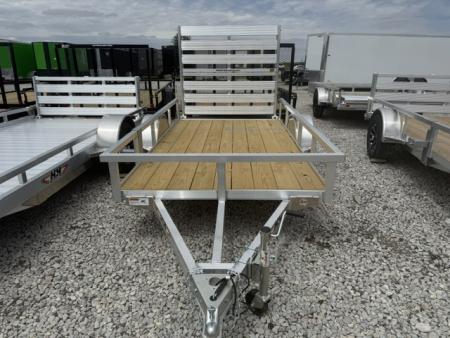 New 2026 H&H Aluminum 66”x10’ 3k Rail Side Utility Trailer