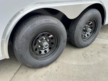 New 2026 AERO 8.5x18 +2’V, 7’ TALL, WHITE Interior, QUALITY Enclosed Rear Ramp Car Hauler Cargo Trailer
