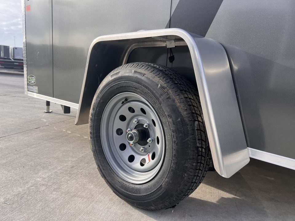 New NEW 2026 AERO 6x10 +2 V WHITE Interior QUALITY Enclosed Rear Ramp Cargo Trailer