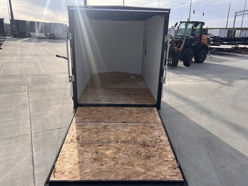 New NEW 2026 AERO 6x10 +2 V WHITE Interior QUALITY Enclosed Rear Ramp Cargo Trailer