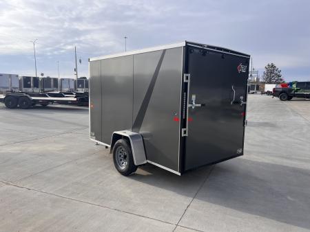 New NEW 2026 AERO 6x10 +2 V WHITE Interior QUALITY Enclosed Rear Ramp Cargo Trailer