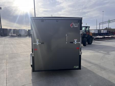 New NEW 2026 AERO 6x10 +2 V WHITE Interior QUALITY Enclosed Rear Ramp Cargo Trailer