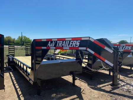 New 2026 A&V - 83  x 26' - HD Pipetop Equipment Trailer - SUR - 16K GVWR